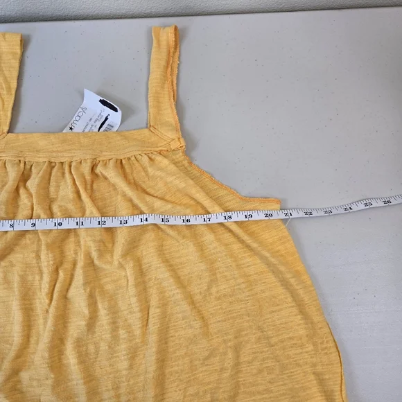 NWT We The Free Square Neck Yellow Tank Top Large - Picture 12 of 12